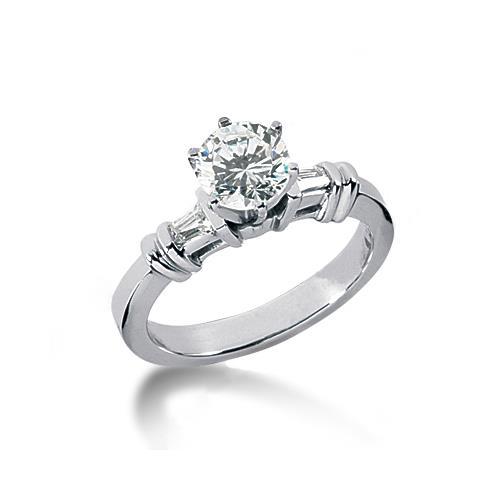 Genuine 1.85 Ct. Diamonds Anniversary Ring 3 Stone Gold Ring
