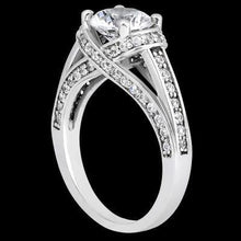 Genuine 2.01 Carat Diamond Anniversary Solitaire Ring With Accents White Gold 14K3