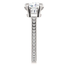 Genuine 3 Stone Diamond Ring 2 Carats Vintage Style Women Jewelry New