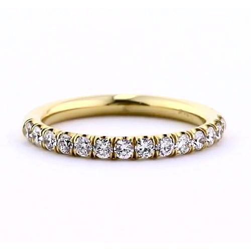 Genuine Comfort Fit Diamond Anniversary Band 0.50 Carats Yellow Gold Jewelry