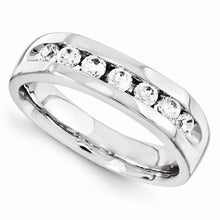 Genuine Diamond Band Channel Set 0.70 Carats White Gold 14K