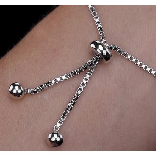 Genuine Diamond Bracelet Heart Women Jewelry 14K