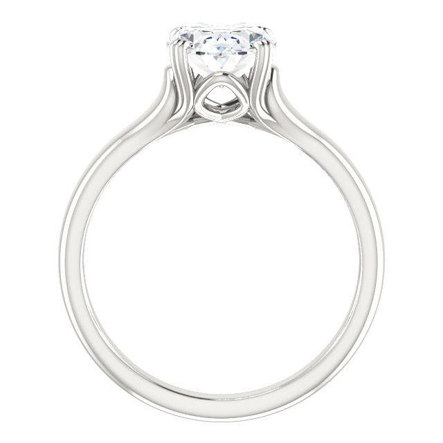 Genuine Diamond Engagement Oval Solitaire Ring 3.50 Carats White Gold2