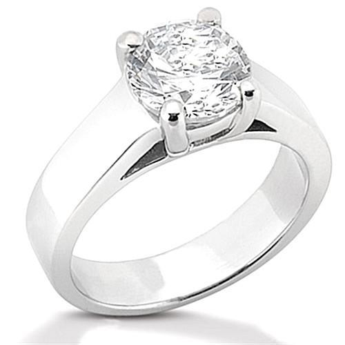 Genuine Diamond Engagement Ring Prong Style 0.75 Ct. Solitaire Gold