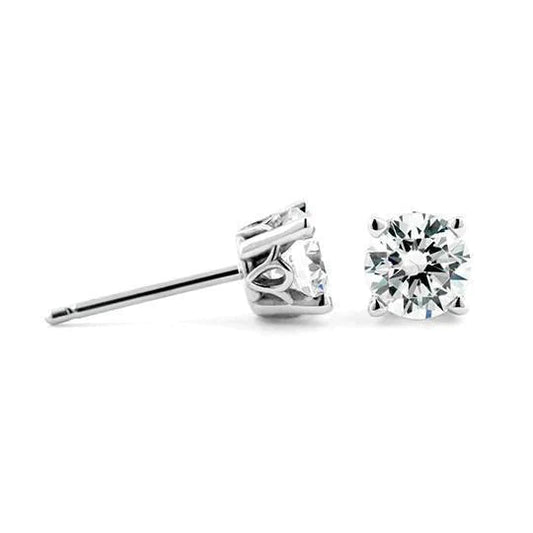 Genuine Diamond Women Stud Earring 2 Carats