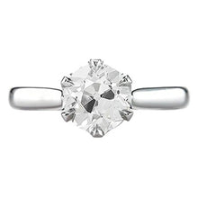 Genuine Solitaire Anniversary Ring Old Miner Round Diamond 1.25 Carats 6 Prong
