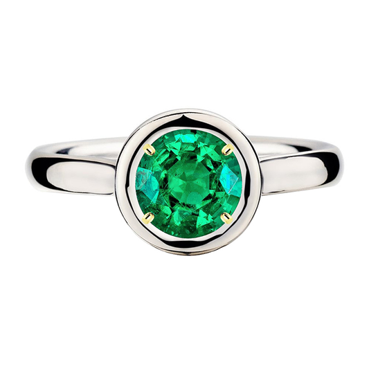 High-End Emerald Gemstone Ring 2 ct – main view