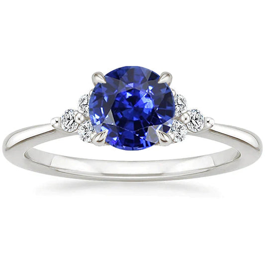 Gold 5ct Diamond Sapphire Ring