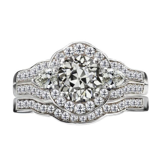natural round diamond 8.50ct ring front view