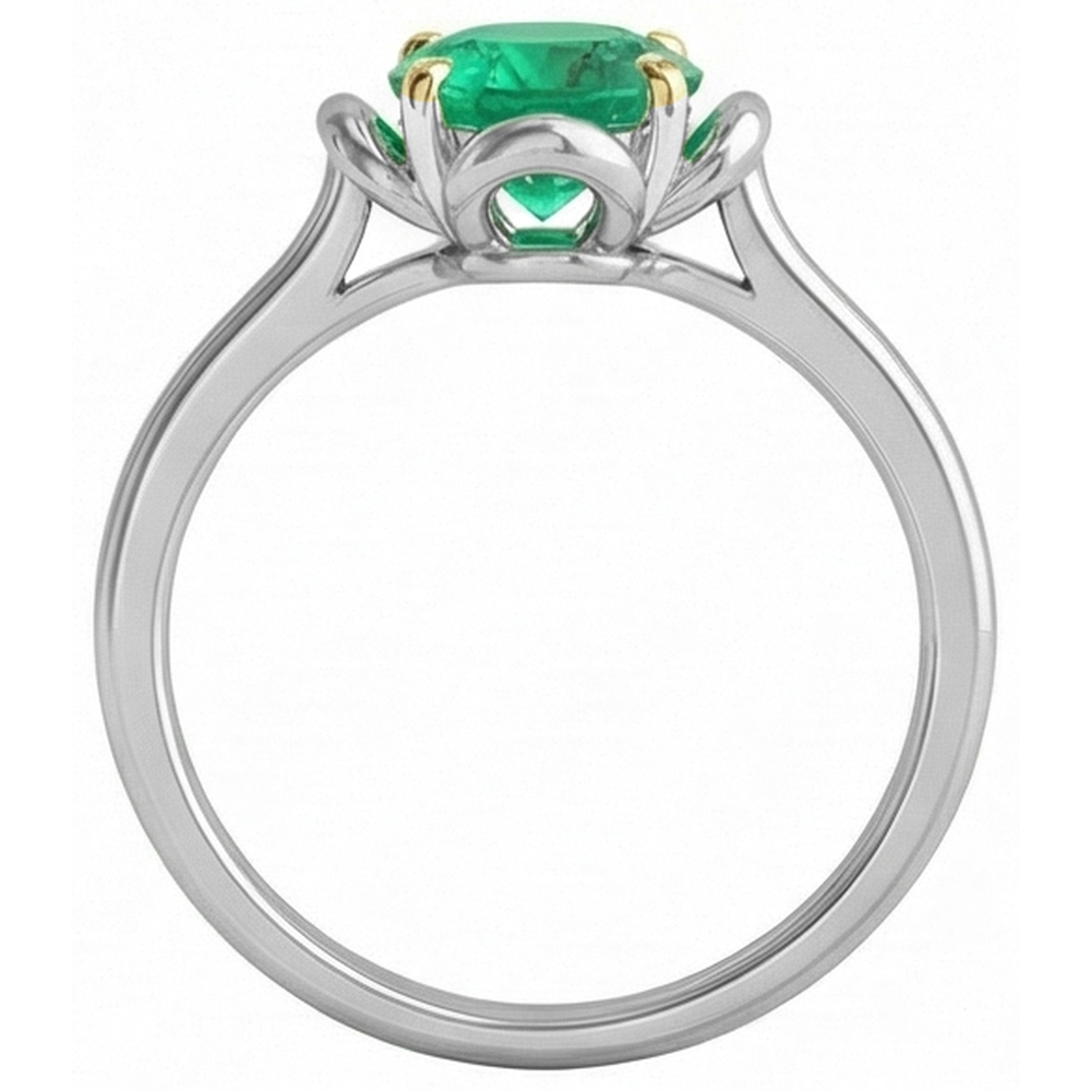 Handmade Gemstone Ring 2 ct – back view