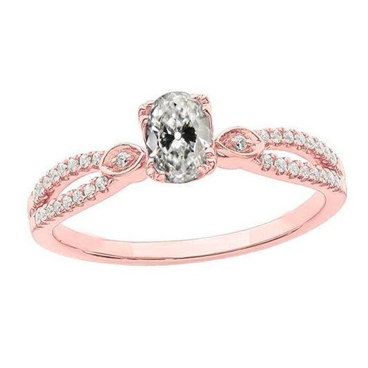 natural round diamond 3.50ct ring front view