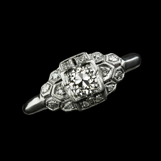 Gold Round Old Miner Genuine Diamond Wedding Ring Milgrain Shank 2.25 Carats