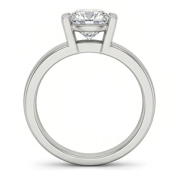 Gold Solitaire 3 Carat Natural Earth Mined DIAMOND ( NOT LAB GROWN ) Engagement Ring