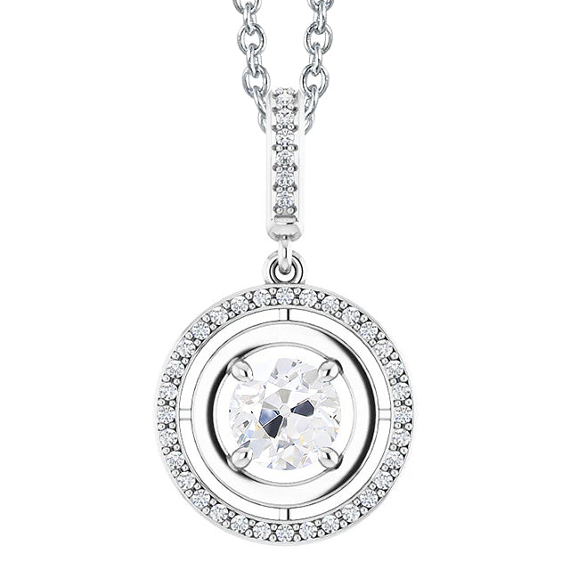 Handcrafted Diamond Pendant Necklace 2.50 ct – main view