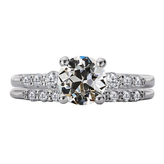 Refined Diamond Bridal Ring 2 ct – main view