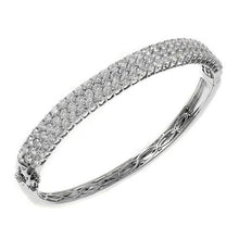 Gorgeous Real Diamond Ladies Bangle 6 Ct White Gold