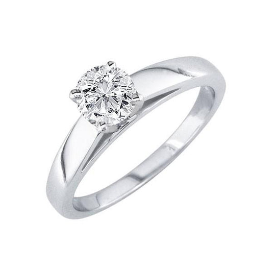 natural round diamond 1.50ct ring front view