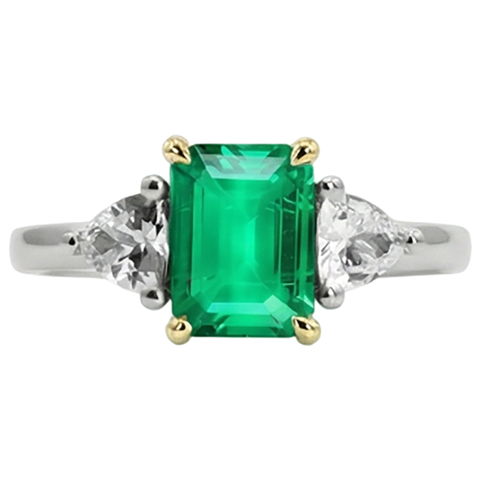 Luxurious Precious Stone Ring 3.50 ct – front view