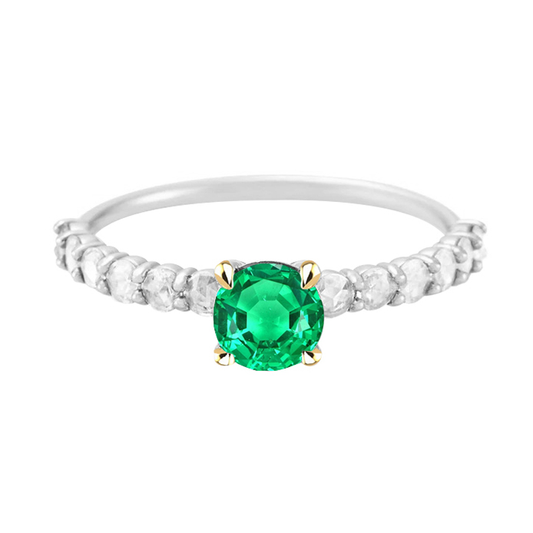 Bespoke Emerald Colored Stone Ring 2 ct – main view