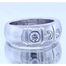 Gypsy Three Round Genuine Diamond Anniversary Band Jewelry
