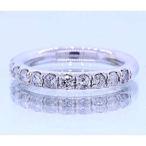 Half Eternity Comfort Fit Real Diamond Band