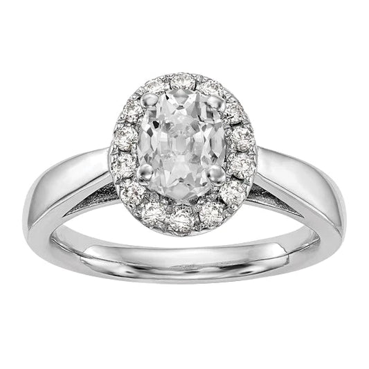 natural round diamond 3.75ct ring front view