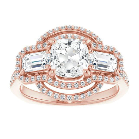 natural round diamond 11.50ct ring front view