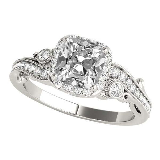 natural round diamond 8ct ring front view