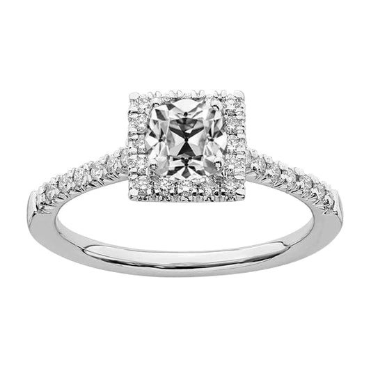 natural round diamond 4.50ct ring front view