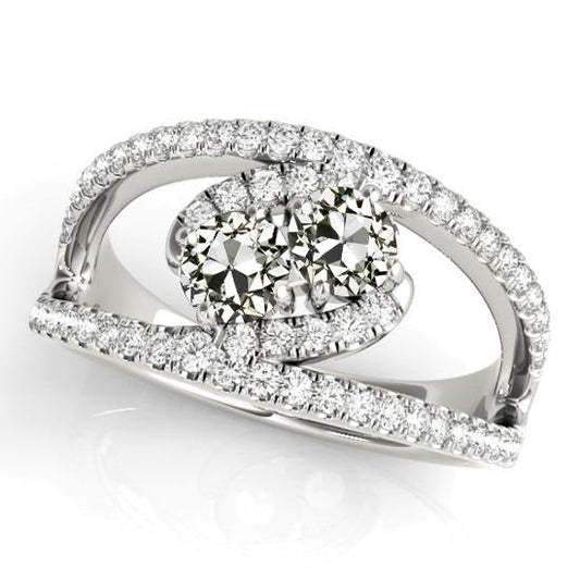 natural round diamond 1ct ring front view