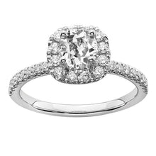 Halo Engagement Ring Round Old Miner Real Diamond With Accents 4.50 Carats