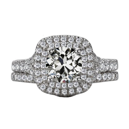 natural round diamond 6.50ct ring front view