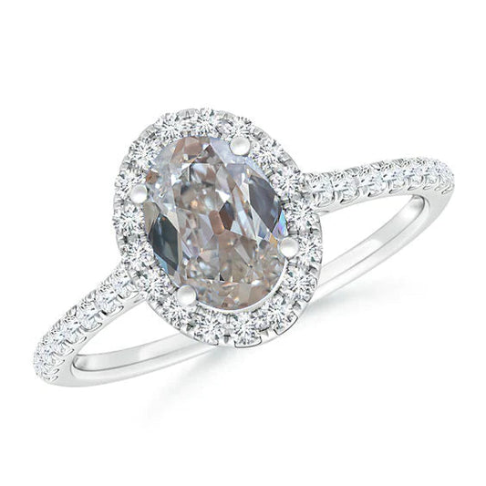 natural round diamond 3ct ring front view
