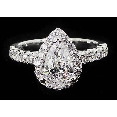 natural round diamond 2.75ct ring front view