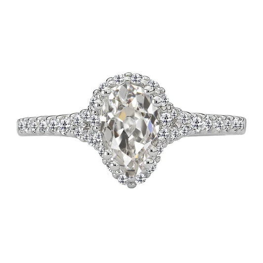 natural round diamond 4.50ct ring front view