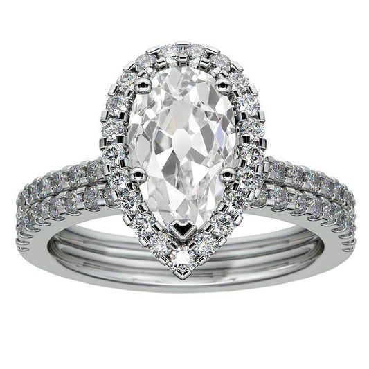 natural round diamond 5.75ct ring front view