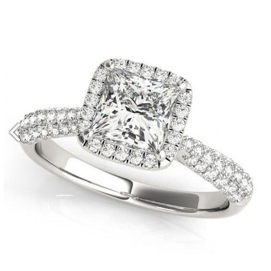 natural round diamond 1.75ct ring front view