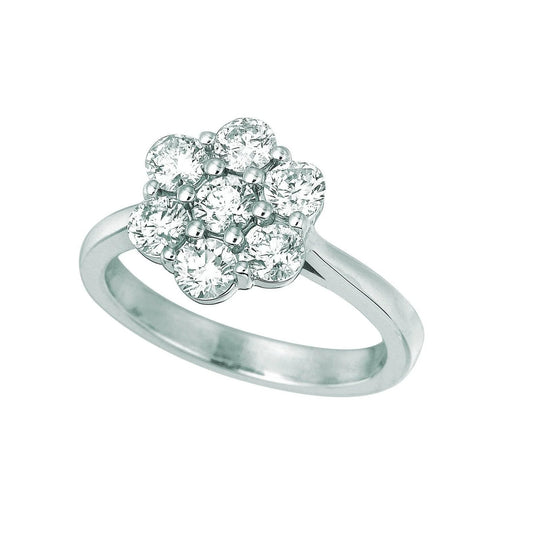 natural round diamond 1.47ct ring front view