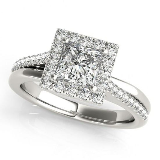 natural round diamond 1.50ct ring front view