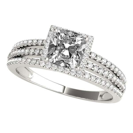 natural round diamond 7.50ct ring front view