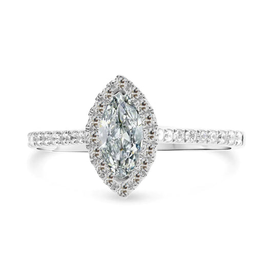 natural round diamond 4.50ct ring front view