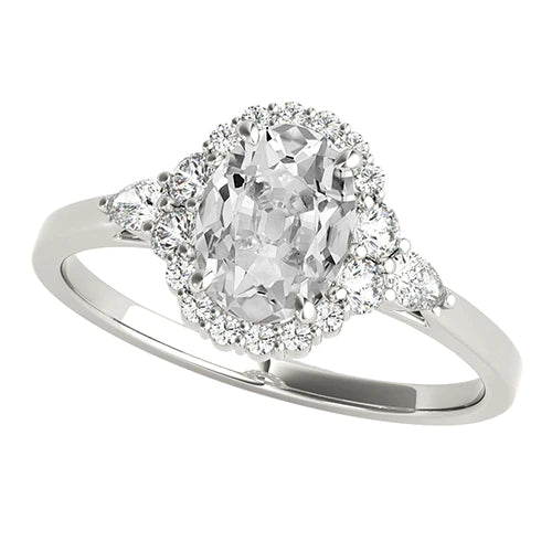natural round diamond 4.50ct ring front view