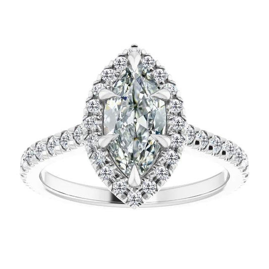 natural round diamond 6ct ring front view