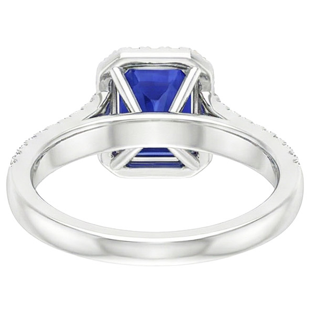 natural emerald sapphire 4ct ring side angle