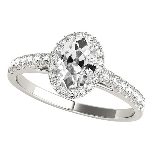 natural round diamond 5ct ring front view