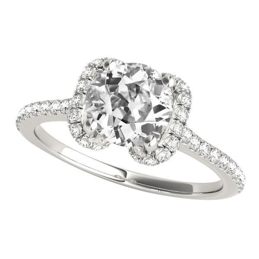 natural round diamond 5.50ct ring front view