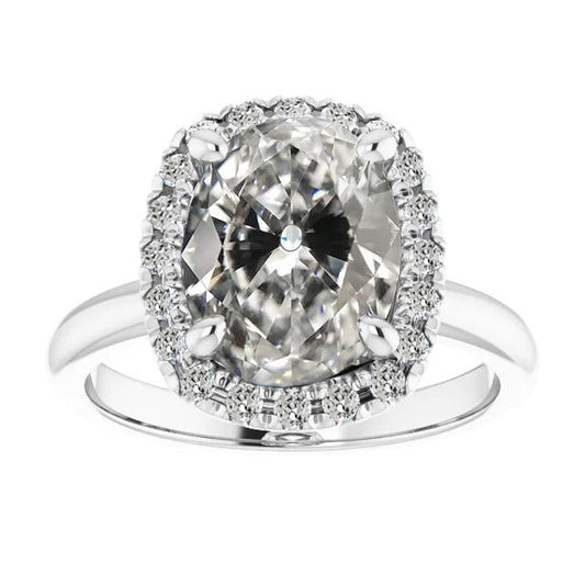 natural round diamond 7ct ring front view