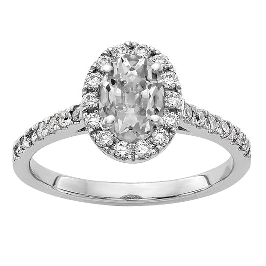 natural round diamond 5.50ct ring front view