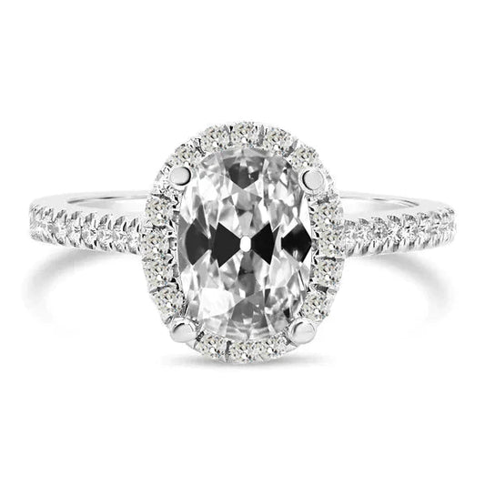 natural round diamond 6.50ct ring front view