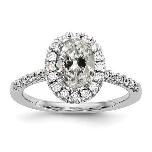 natural round diamond 4ct ring front view